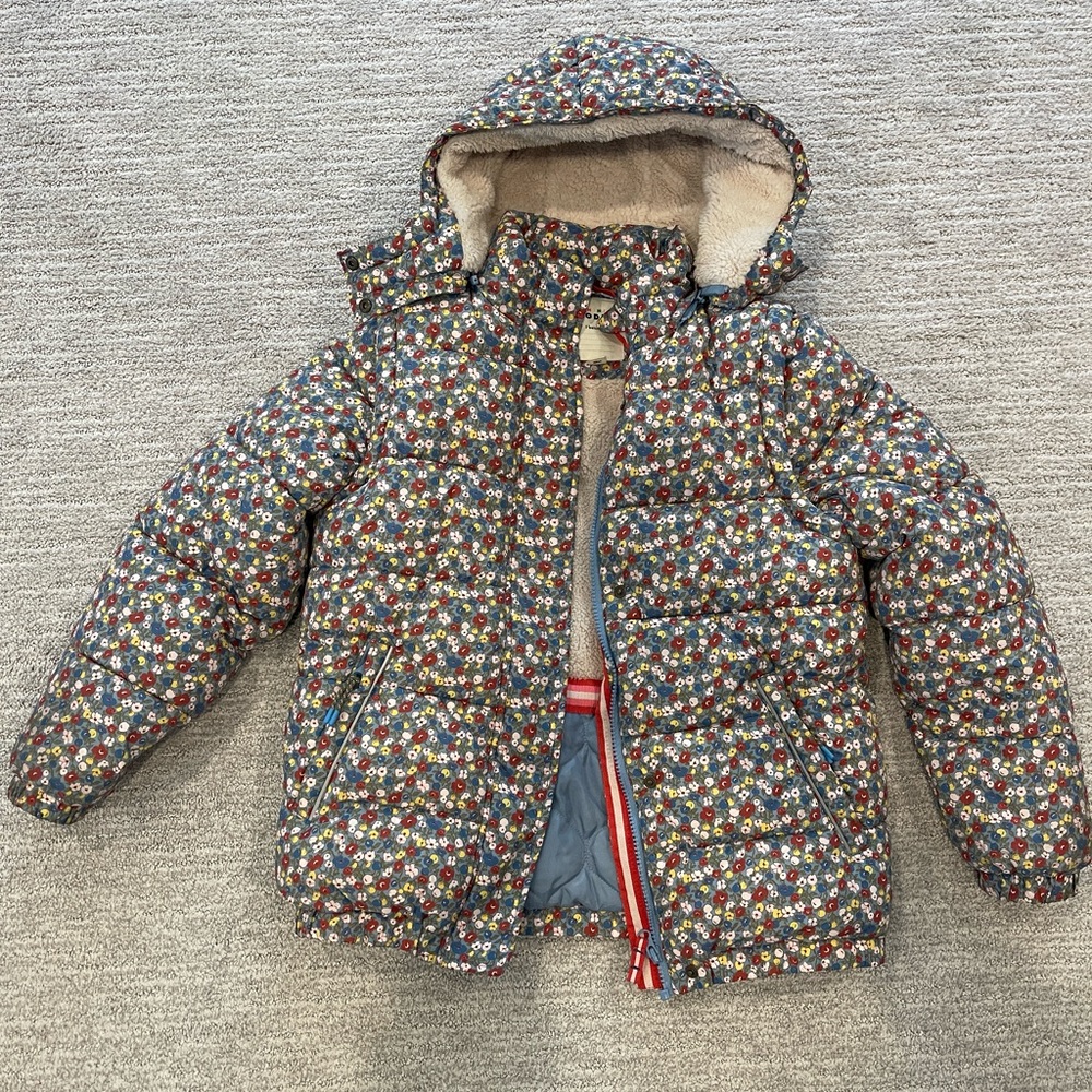 Lightly worn, rain proof.